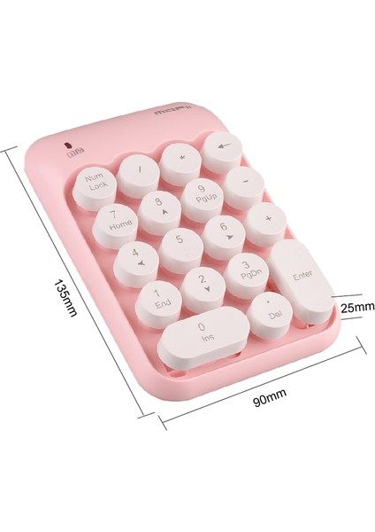 X910 2.4g Mini Kablosuz Number Klavye (Yurt Dışından)