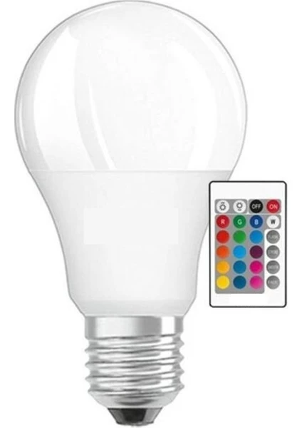 Çağatay Elektrik Rgb LED Ampul 10 W Kumandalı E27 6500K Beyaz+15 Renk Dimsiz