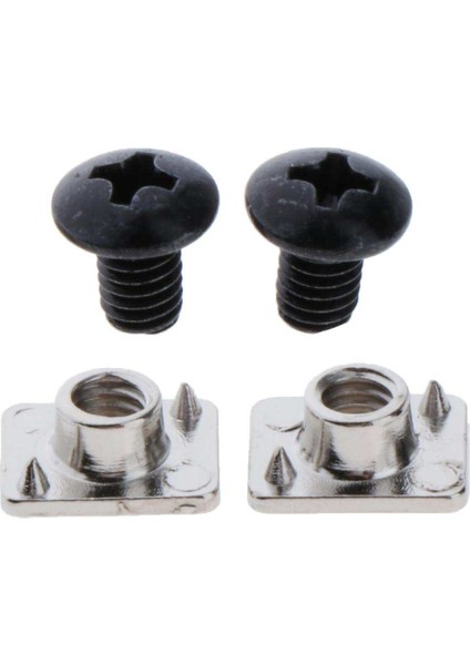 2 Pairs Metal Toka Vidalar Için Inline Paten Vidalar Kiti Bağlama Cıvataları (Yurt Dışından)