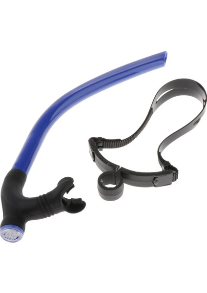 Dalış Yüzme Merkezi Şnorkel Silikon Solunum Tüpü Kafa Kayış Mavi ile (Yurt Dışından)