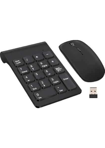 2.4g Sayısal Tuş Takımı USB Kablosuz Mouse Seti (Yurt Dışından)