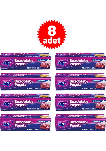 Buzdolabı Poşeti Küçük Boy 8'li