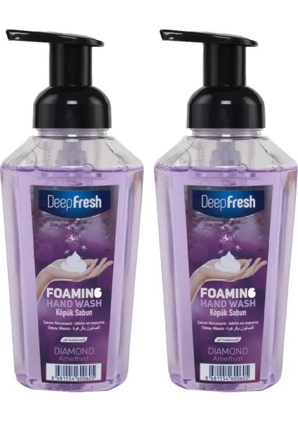 Deep Fresh Diamond Köpük Sabun Amethyst 400 Ml X 2 Adet