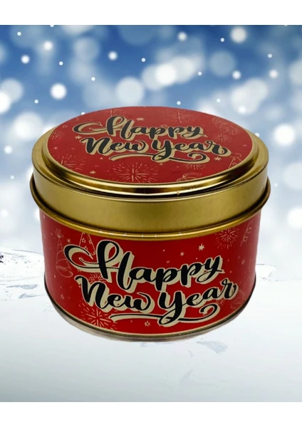 Royal Mum Yılbaşı Serisi New Year Ginger Bread Tarçın Zencefil Kokulu Teneke Mum