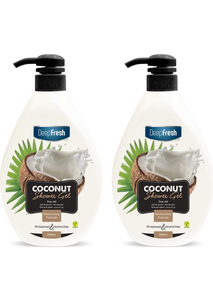 Duş Jeli Coconut 1 Lt X 2 Adet