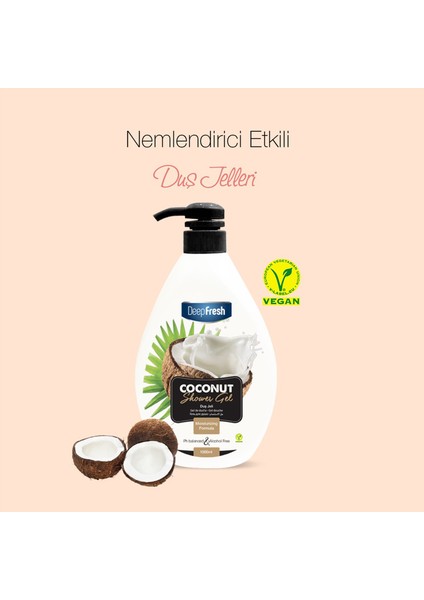 Duş Jeli Coconut 1 Lt X 2 Adet