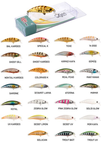 Zıpır kg 50MM 4,5gr Lrf Maket Balık fiyatları