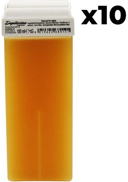 Natural Sir Ağda Kartuş Büyük Başlıklı 100 Ml - 10 Adet