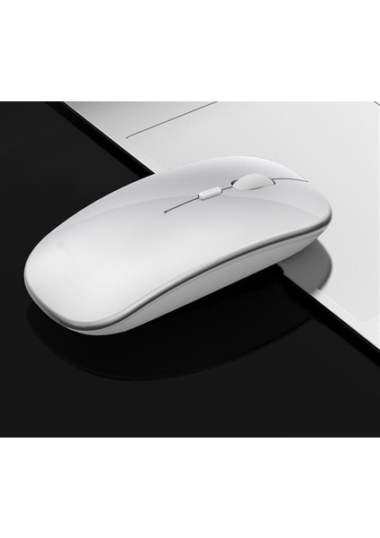 Ultra Ince Bluetooth Kablosuz Mouse - Gri (Yurt Dışından)