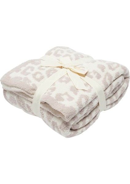 Flanel Battaniye Peluş Leopar Desen Comfy Sıcak Battaniye Için Tüm Seasons 30X35 Inç (Yurt Dışından)
