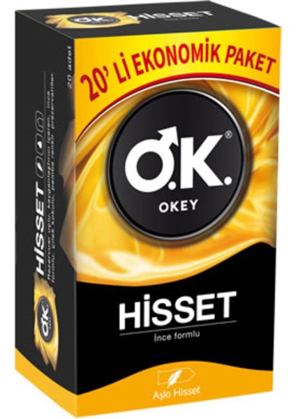 Hisset Prezervatif 20'li Prezervatif