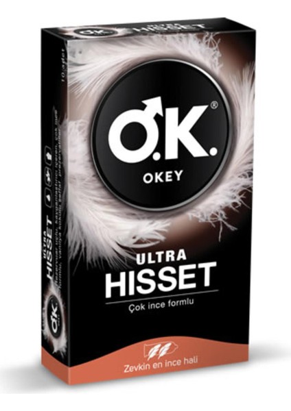 Okey Prezervatif Ultra Hisset 10'lu Prezervatif