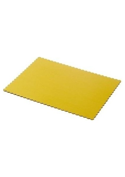 Turta Mendili Pasta Altlığı Gold Dikdörtgen 26 x 37
