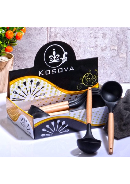 Bambu Saplı Silikon Kepçe