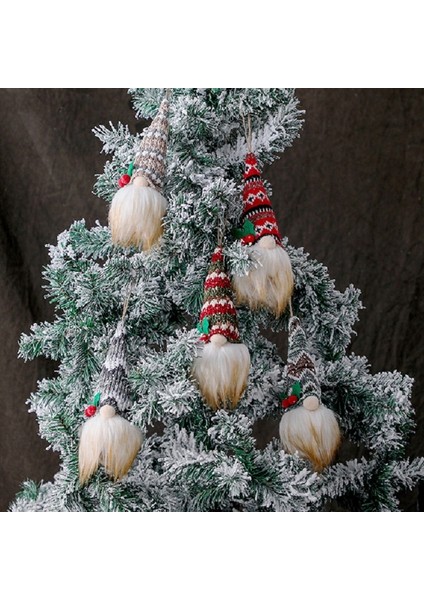 2 Adet Noel Ağacı Kolye Kırmızı Yeşil Çizgili fiyatları