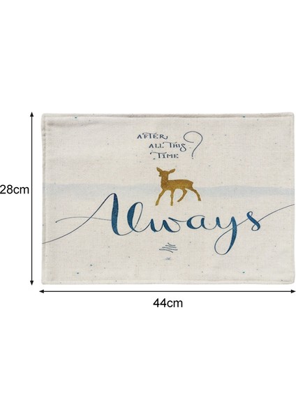 Pamuk Keten Placemats, Şartname: Çift Katmanlı + Kaymaz Point Geyik fırsatları