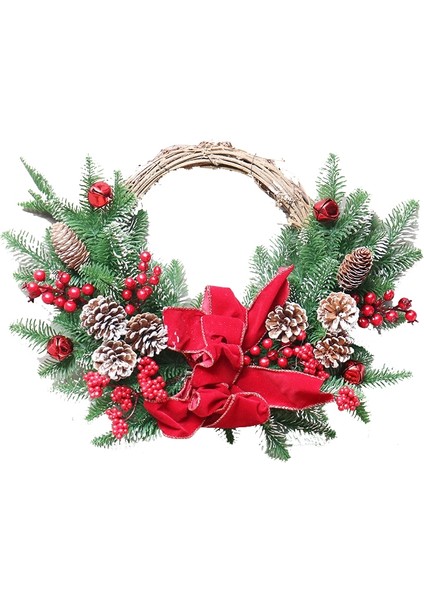 Otel Mall Noel Kolye 50 cm Yarım Yüzük