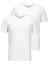 Beyaz 2li Paket V Yaka Tshirt - 12133914 4