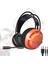 Pc Oyun Kulaklık Mikrofon Ile 7.1 Surround Ses Kablolu Kulak USB Bilgisayar Oyun Kulaklık Kulaklık Dizüstü Bilgisayar Için Ayrılabilir Mıc ve LED Işık Ile - Turuncu 3.5mm (Yurt Dışından) 3