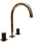 Elagate Bronz Üç Delikli Lavabo Armatürü 1