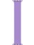 Apple Watch Uyumlu Series 4 44MM Kordon, (Medium Size, 147MM) Braided Solo Loop Band Lila 1