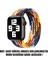 Apple Watch Uyumlu Series 4 44MM Kordon, (Small Size, 127MM) Braided Solo Loop Band Multi Color 2