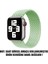Apple Watch Uyumlu Series 3 42MM Kordon, (Medium Size, 147MM) Braided Solo Loop Band Açık Yeşil 2