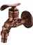 Kapalı Ev Lavabo Banyo Bataryası, Duvara Monte Havzası Evye Karıştırma Musluk Açık Bahçe Balkon Su Dokunun, Küvet Duvarları Bibcock - Bronz (Yurt Dışından) 1