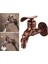 Kapalı Ev Lavabo Banyo Bataryası, Duvara Monte Havzası Evye Karıştırma Musluk Açık Bahçe Balkon Su Dokunun, Küvet Duvarları Bibcock - Bronz (Yurt Dışından) 5