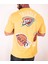 Sarı Los Angeles Lakers Basketbol Logolu Oversize T-Shirt 2