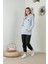 Gri Kapüşonlu Sweatshirt 2
