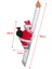 Elektrikli Tırmanma Halatı Noel Baba Noel Hediye Ev Için Yeni Yıl Parti Kapısı Tek Merdiven A (Yurt Dışından) 2