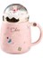 401-500 ml Seramik Kahve Kupa Noel Baba Süt Kupası Teacup Noel Yetişkinler Hediyeler Mavi (Yurt Dışından) 2
