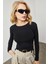 Siyah Yanı Kuşgözü Detaylı Kaşkorse Bluz 2KXK2-45739-02 2
