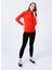 Pace Hz Plr Top Dik Yaka Uzun Kollu Normal Kalıp Düz Kırmızı Kadın Polar Sweatshirt 3