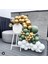 Krom Gold Küf Yeşili ve Beyaz Balon Zinciri 100 Adet 1