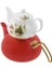 Christmas Kırmızı Emaye Midi Çaydanlık Takımı 3