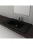 Bocchi Milano Etajerli Lavabo 80 cm Parlak Siyah 1