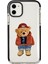 Apple iPhone 11 Teddy Bear Candy Bumper Silikonlu Telefon Kılıfı Siyah 1