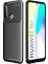 Huawei Y6P Maxy Serisi Carbon Fiber Silikon Tpu Kılıf - Siyah 1