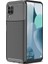 Huawei P40 Lite Maxy Serisi Carbon Fiber Silikon Tpu Kılıf - Siyah 1