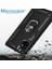 microcase Samsung Galaxy S20 Plus Anka Serisi Yüzük Standlı Armor Kılıf - Siyah 2