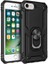 iPhone Se 2020 Anka Serisi Yüzük Standlı Armor Kılıf - Siyah 1