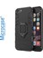 iPhone 6 Plus - iPhone 6s Plus Batman Serisi Yüzük Standlı Armor Kılıf - Siyah 2