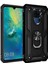 Huawei Mate 30 Lite Anka Serisi Yüzük Standlı Armor Kılıf- Siyah 1