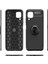 Huawei P40 Lite Focus Serisi Yüzük Standlı Silikon Kılıf - Siyah 2