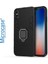 iPhone x - iPhone Xs Batman Serisi Yüzük Standlı Kılıf - Siyah 2