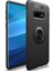 Samsung Galaxy S10E Focus Serisi Yüzük Standlı Silikon Kılıf - Siyah 1