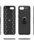 Realme C2 Focus Serisi Yüzük Standlı Silikon Kılıf - Siyah 2
