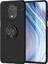 Xiaomi Redmi Note 9 Pro Focus Serisi Yüzük Standlı Silikon Kılıf - Siyah 1